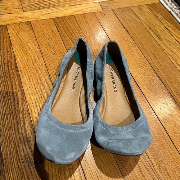 Lucky Brand Suede Light Blue Flats - Picture 4 of 4